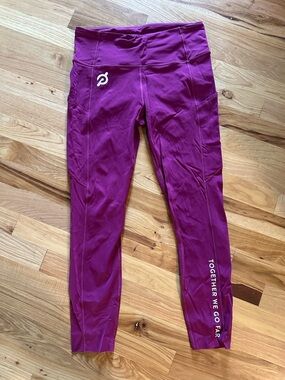 Lululemon X Peloton Fast and Free High Rise Tight Size 8 Like New Pink